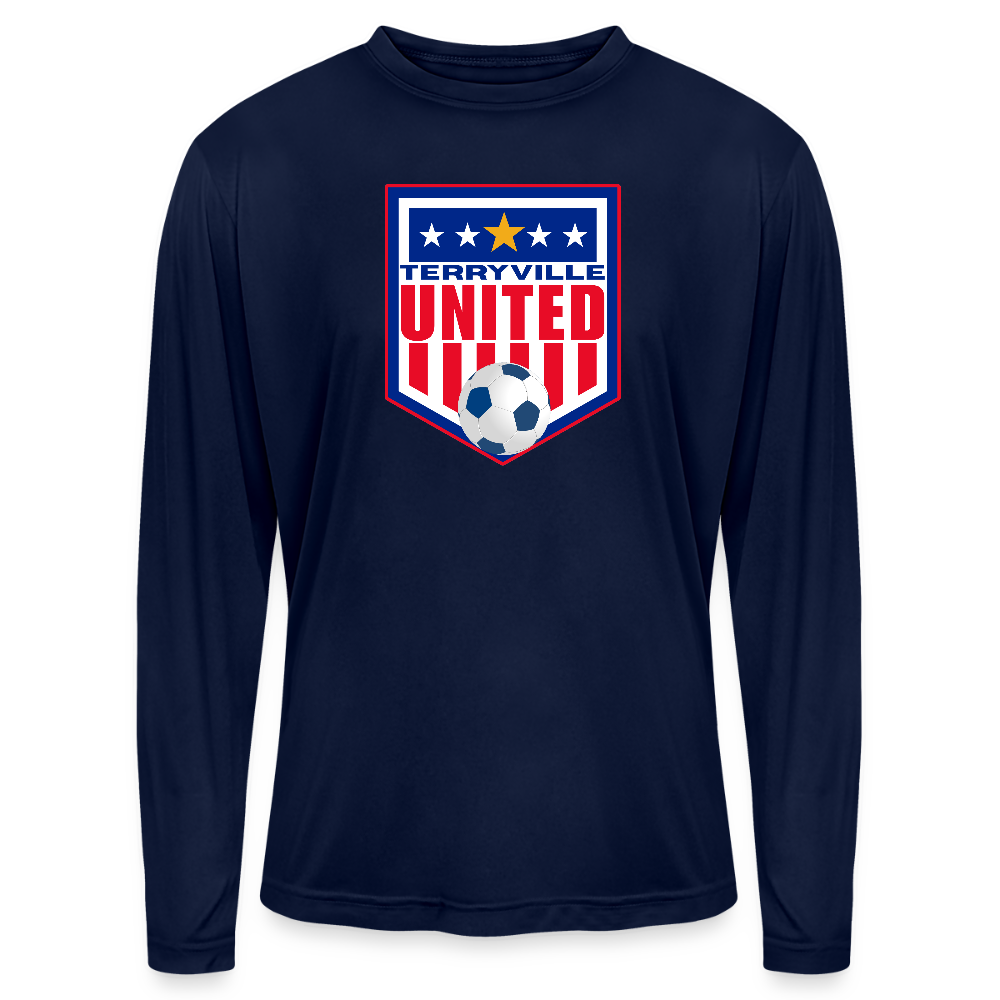 Men's Zone Performance Long-Sleeve T-Shirt - dark navy