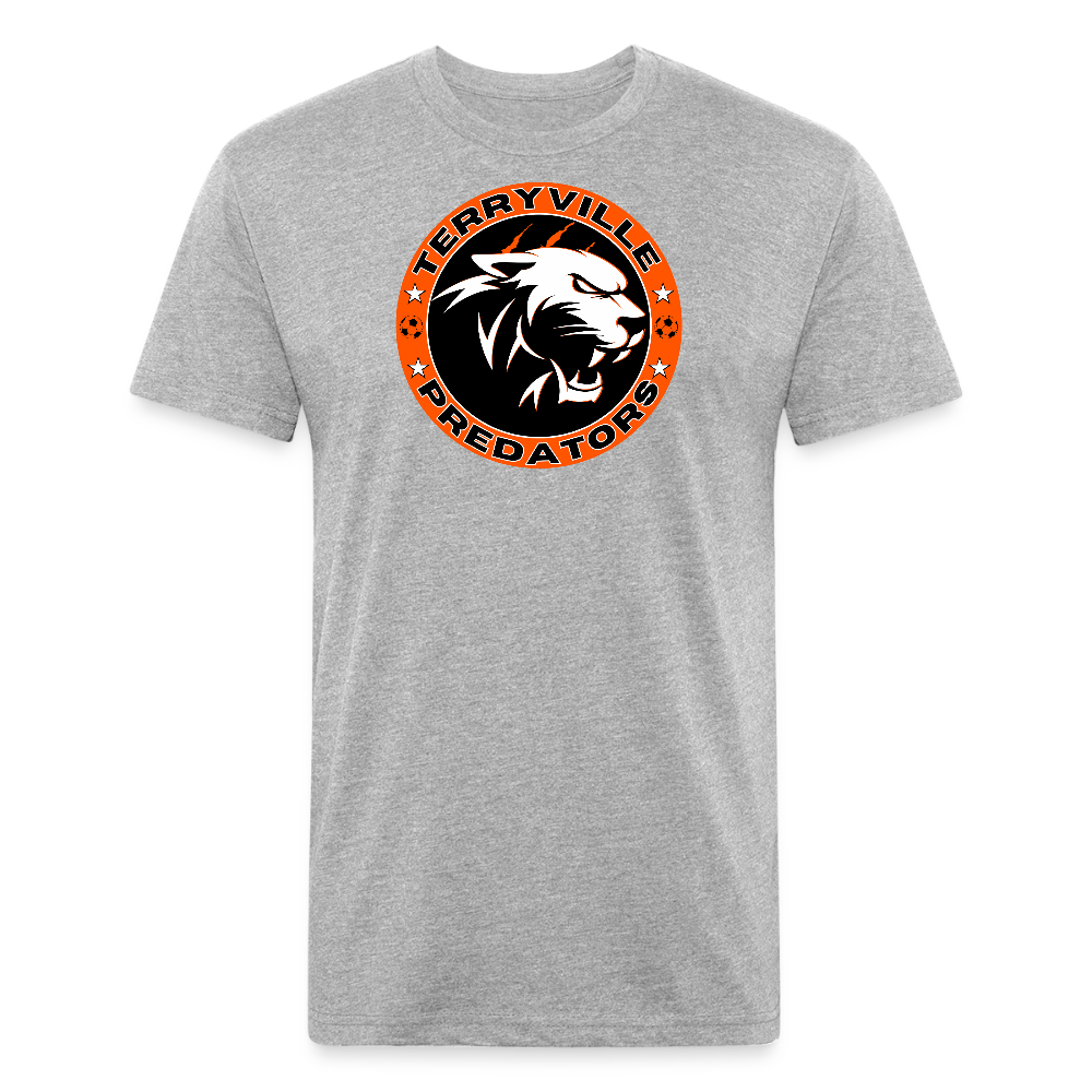 Fitted Cotton/Poly T-Shirt by Next Level - heather gray