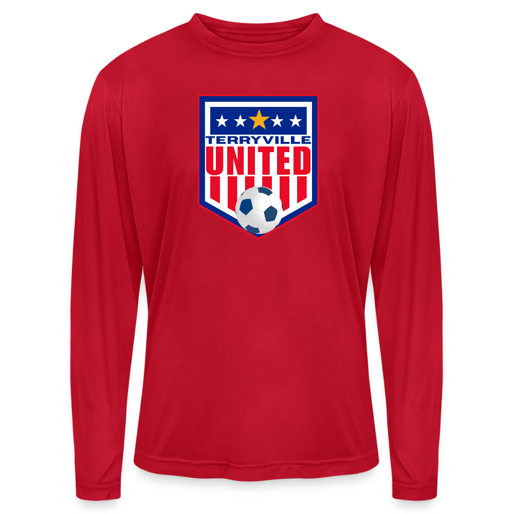 Men's Zone Performance Long-Sleeve T-Shirt - red