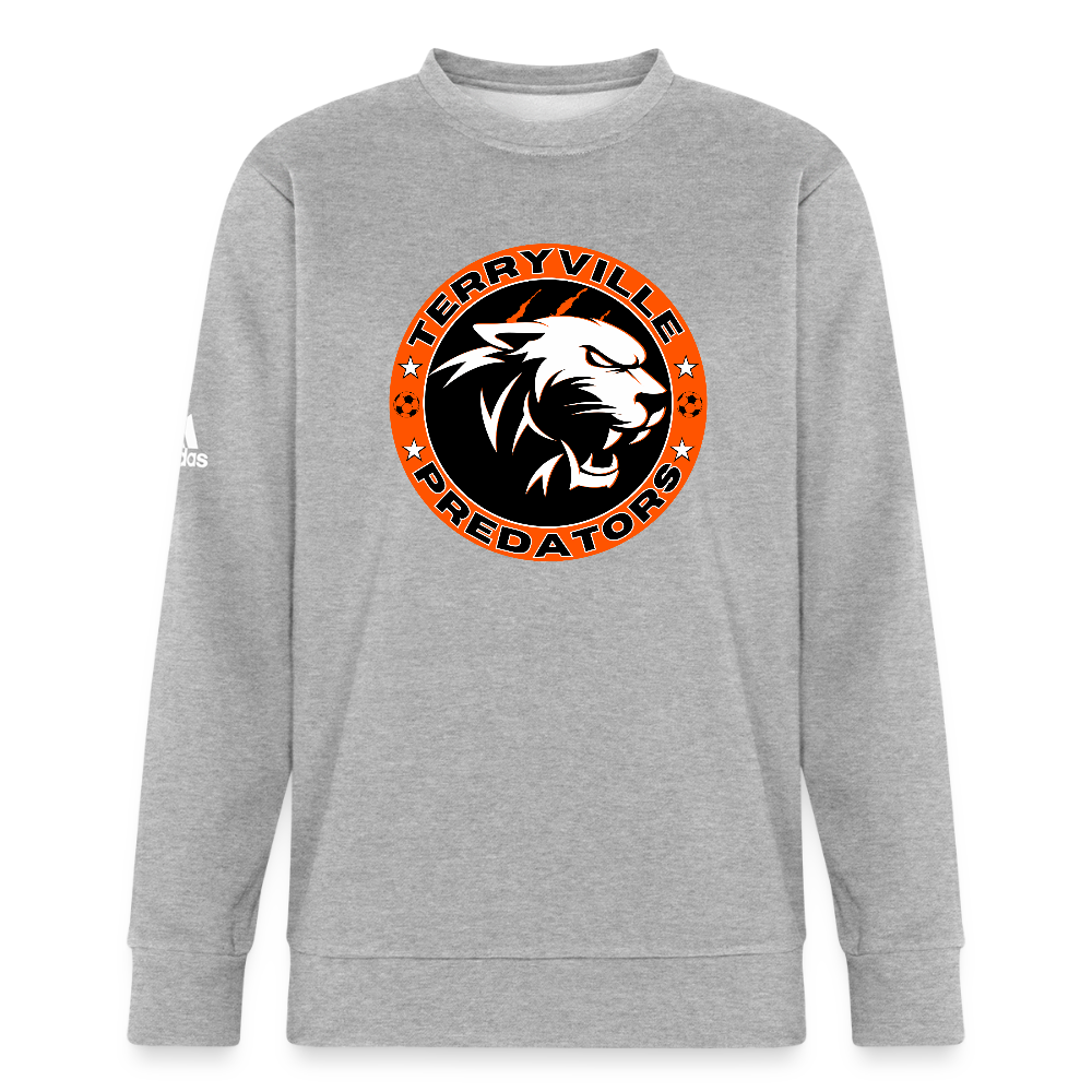 Adidas Unisex Fleece Crewneck Sweatshirt - heather gray