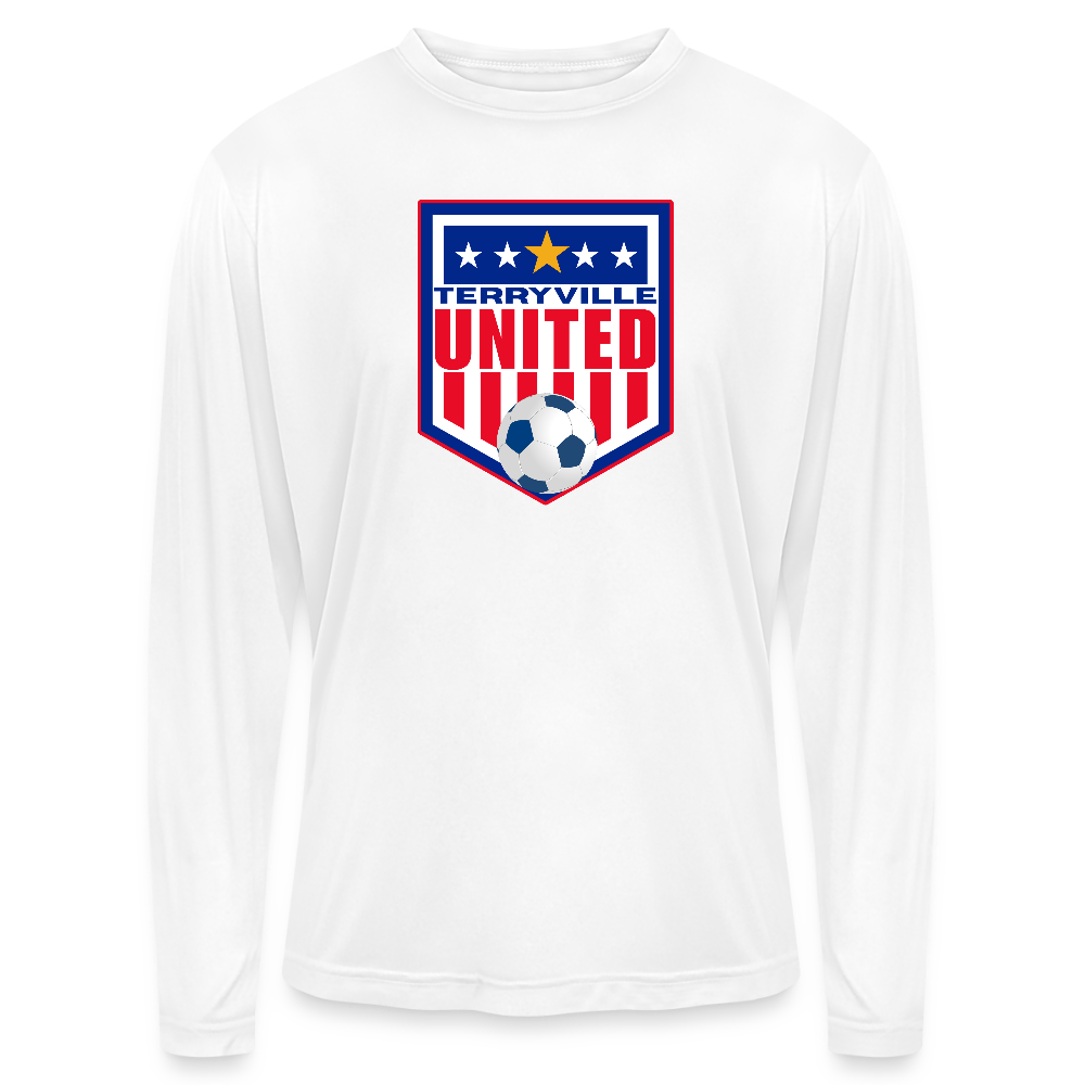 Men's Zone Performance Long-Sleeve T-Shirt - white