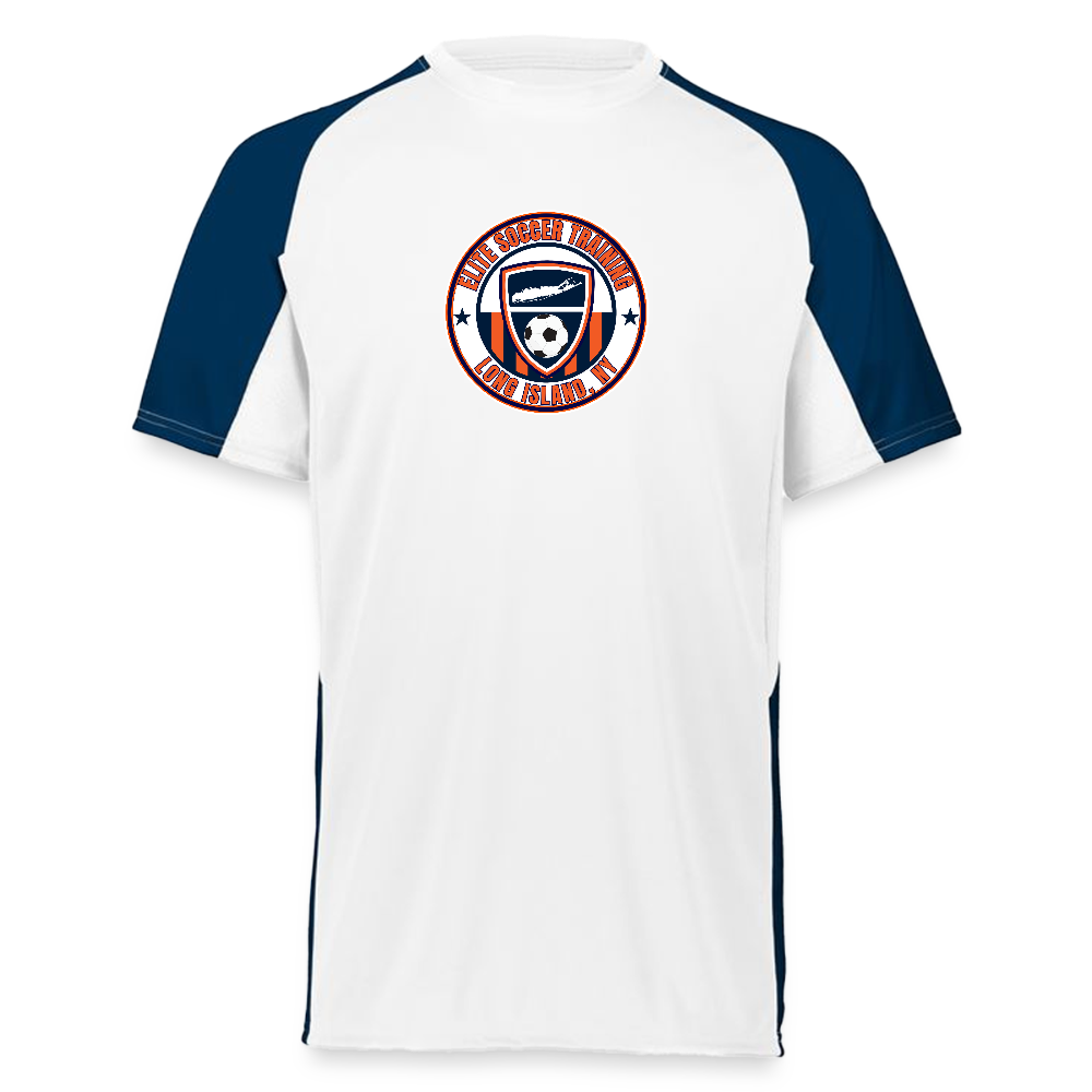 Augusta Sportswear Adult Cutter Jersey - white/navy