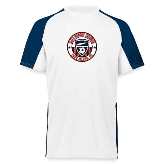 Augusta Sportswear Adult Cutter Jersey - white/navy