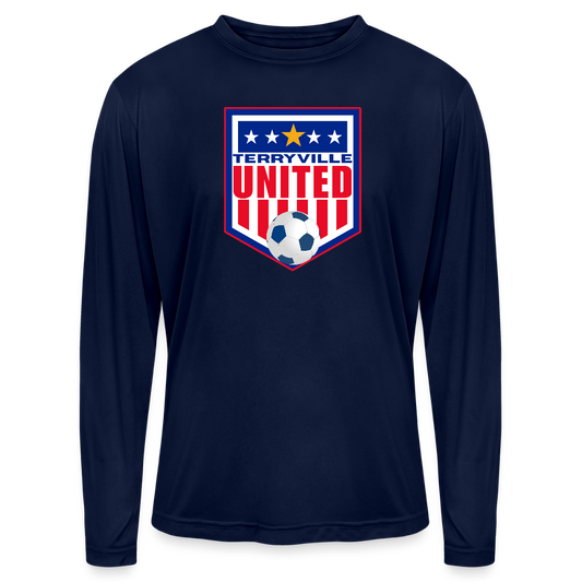 Men's Zone Performance Long-Sleeve T-Shirt - dark navy