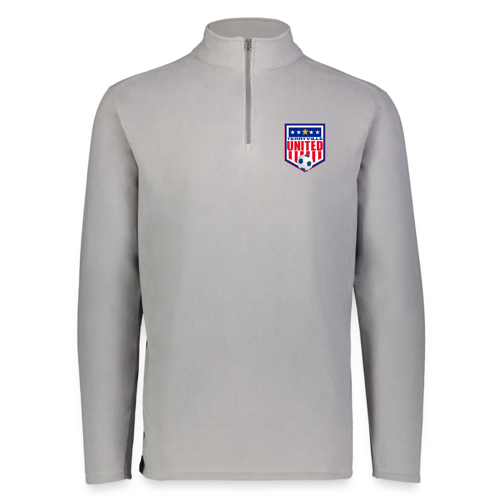 Augusta Sportswear Unisex Micro-Lite Fleece Quarter Zip - athletic gray