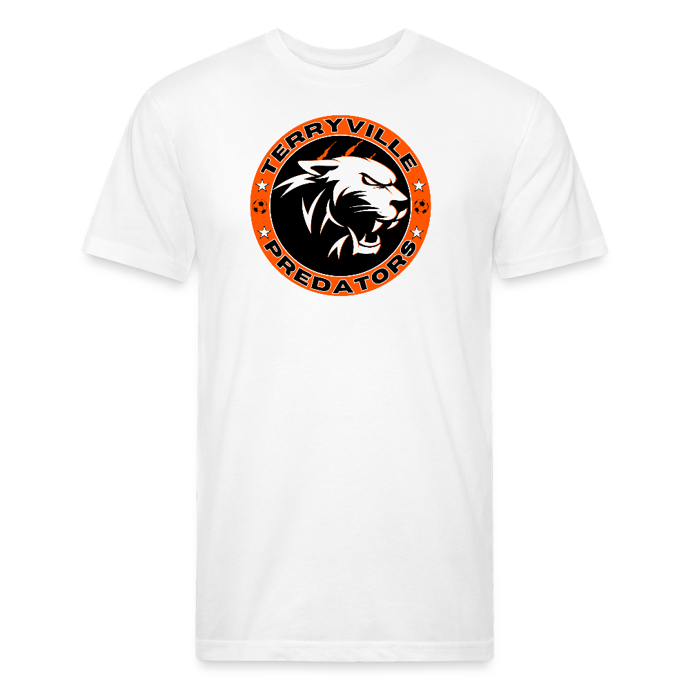 Fitted Cotton/Poly T-Shirt by Next Level - white